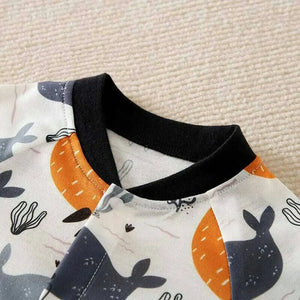 Sweet Whale Pattern Baby Romper 3 - Minitaq baby kids clothes dress