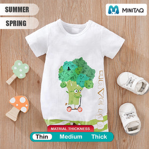 The Broccoli On Wheels Summer Cotton Romper 2 - Minitaq baby kids clothes dress