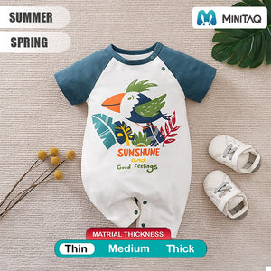 Joyful Bird Summer Glide Cotton Baby Romper 2 - Minitaq baby kids clothes dress