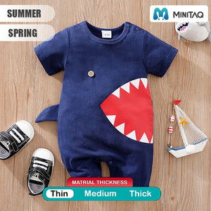 The Blue Shark Bite Stylish Baby Romper 2 - Minitaq baby kids clothes dress