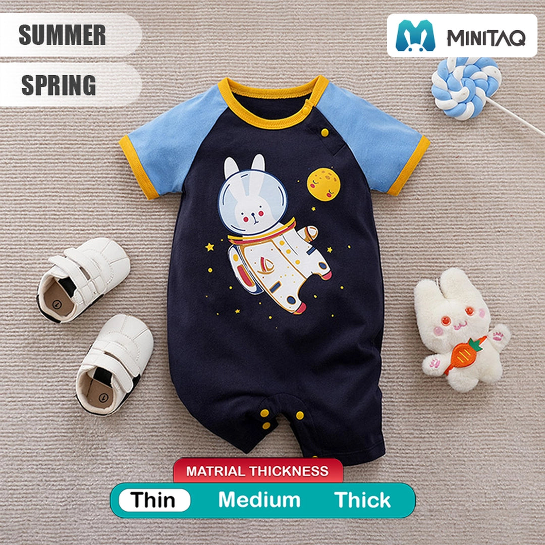 The Bunny Space Adventure Cotton Summer Romper 2 - Minitaq baby kids clothes dress