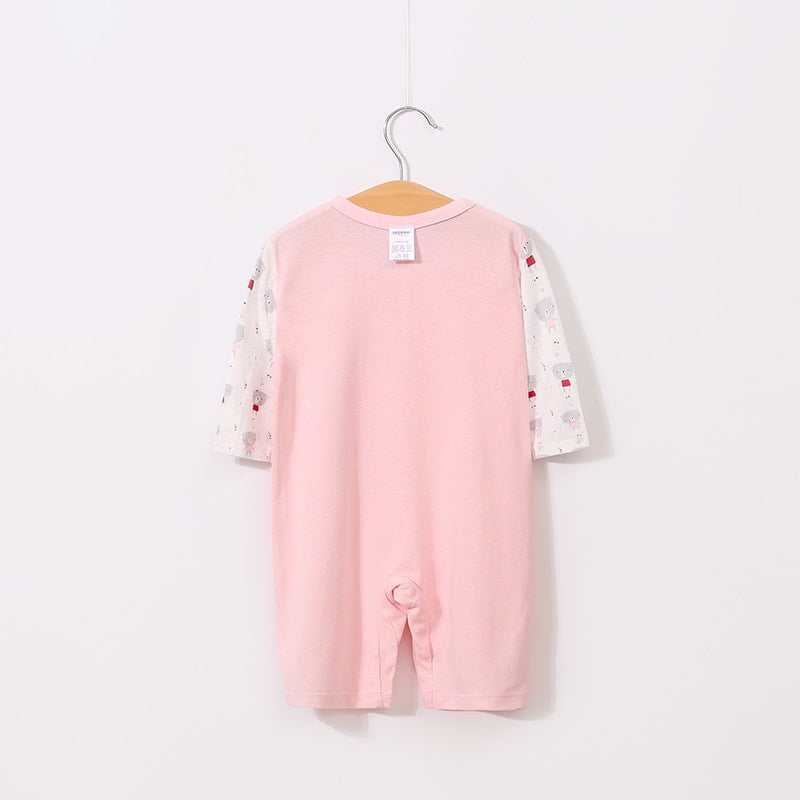 Soft Baby Girl Pink Cotton Romper 7 - Minitaq baby kids clothes dress