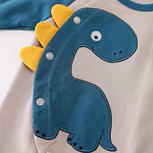 Dinosaur Stylish Baby Cotton Romper 3 - Minitaq baby kids clothes dress