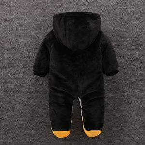 Duck Design Black Hooded Quilted Romper 7 - Minitaq baby kids clothes dress