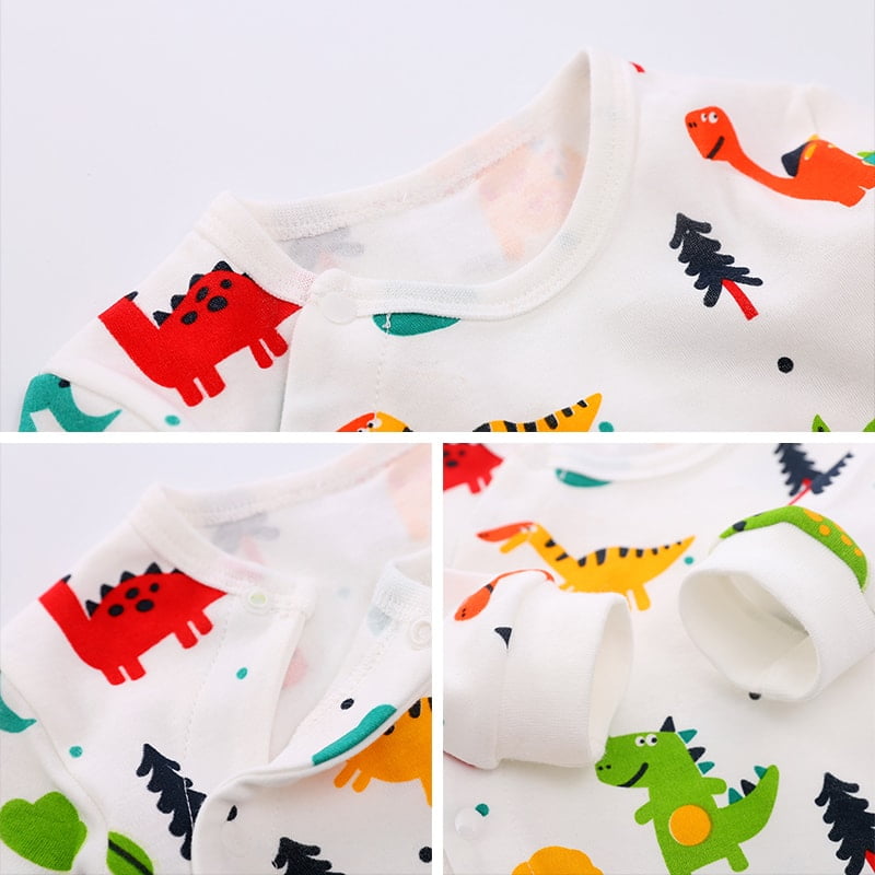 Colorful Dinosaur Cotton Baby Romper 6 - Minitaq baby kids clothes dress