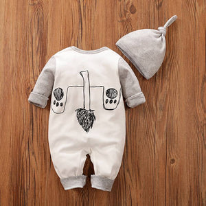 The Animal Lion Soft White Romper with Hat 3 - Minitaq baby kids clothes dress