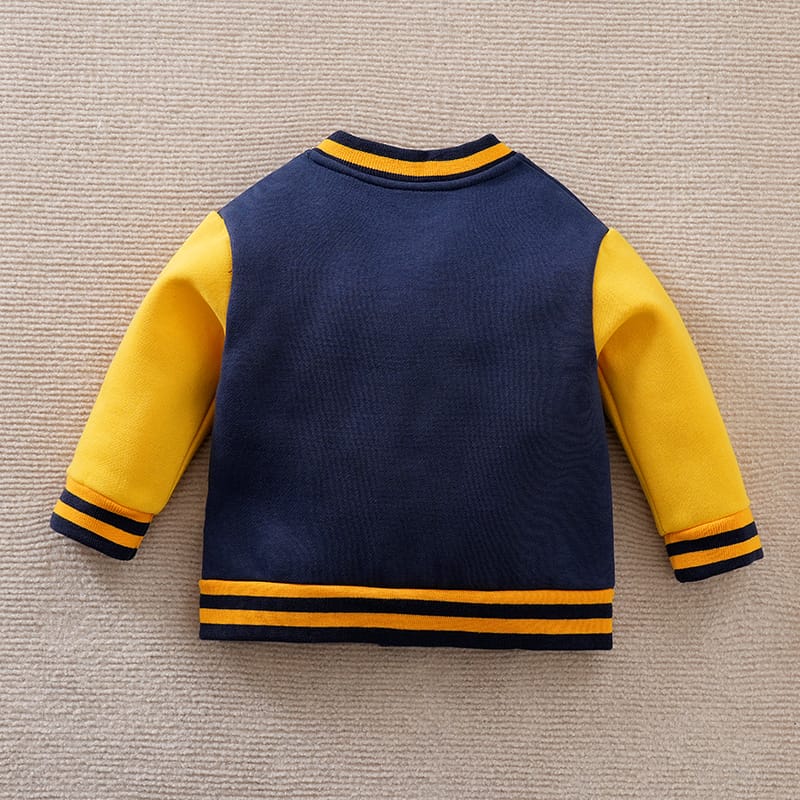 Sports Style Yellow Blue Jersey for Kids 7 - Minitaq baby kids clothes dress