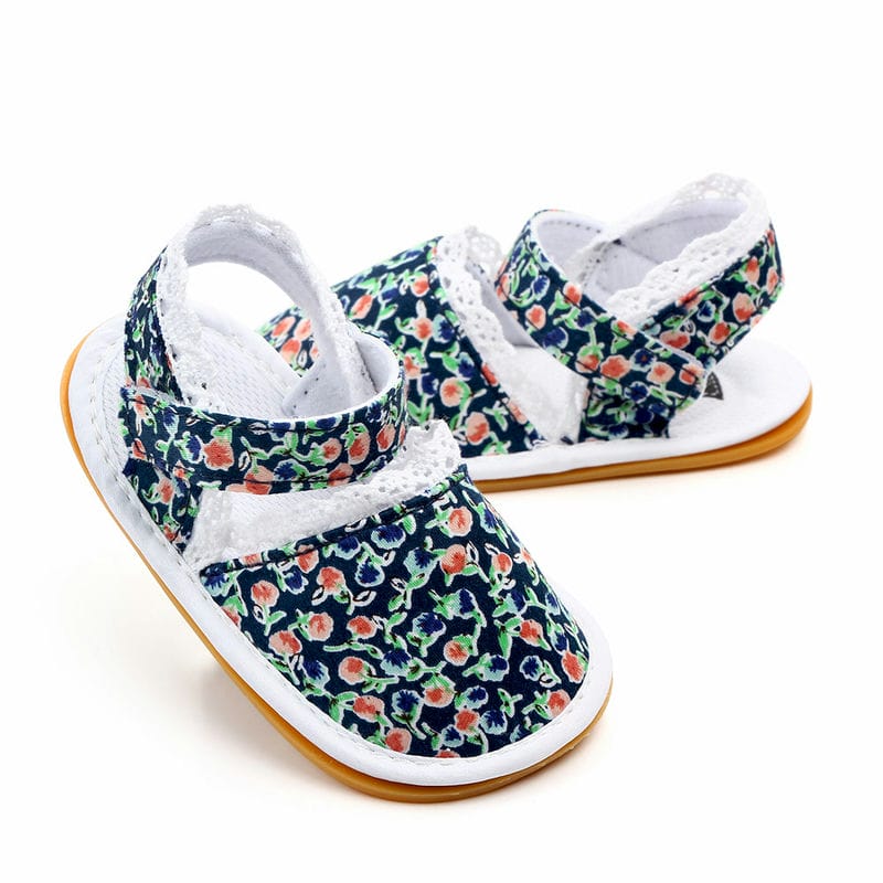 Stylish Floral Pattern Baby Girl Shoes 2 - Minitaq baby kids clothes dress