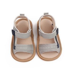 Gray Summer Sandals With Dark Side Accent 2 - Minitaq baby kids clothes dress