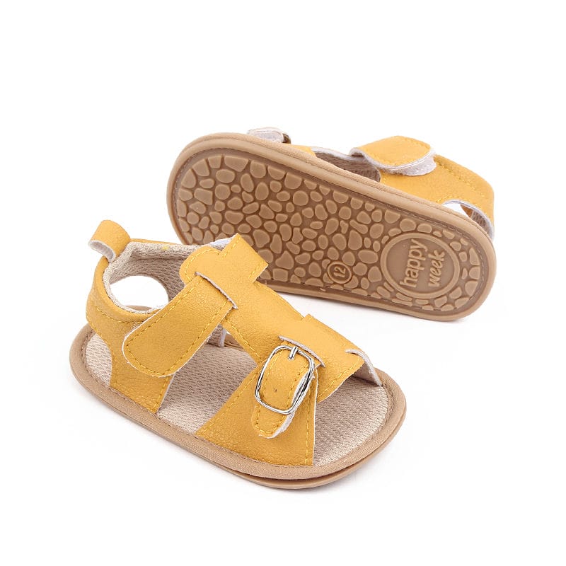 Yellow Honey PU Summer Baby Sandal 3 - Minitaq baby kids clothes dress