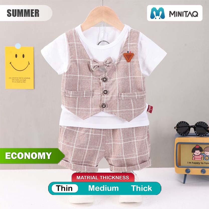 Formal Checkered Style 2pc Set 2 - Minitaq baby kids clothes dress