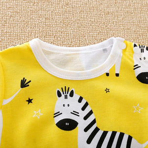 Casual Zebra Yellow Baby Romper 3 - Minitaq baby kids clothes dress