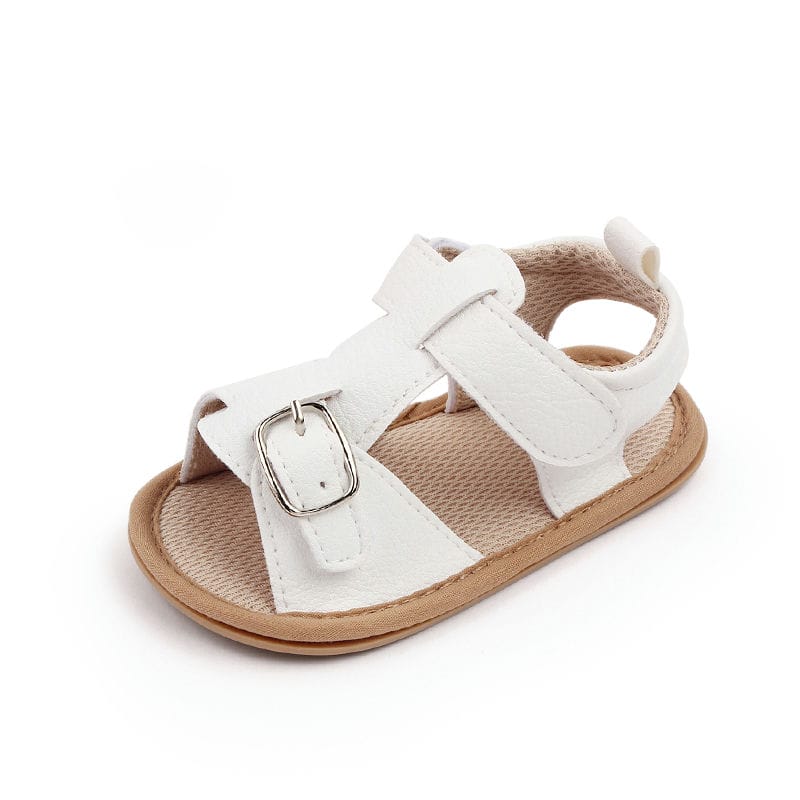 White PU Summer Sandal With Strap 3 - Minitaq baby kids clothes dress