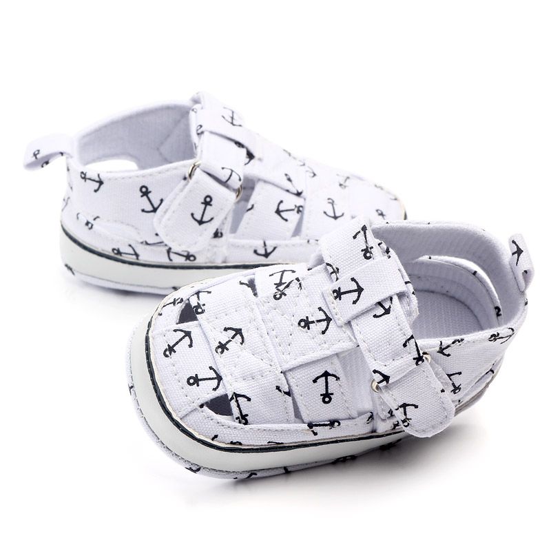 Sailor Anchor White Jeans Baby Shoes 3 - Minitaq baby kids clothes dress