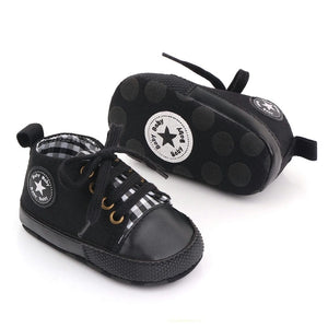 Black Casual Converse Lace-Up Baby Shoes 3 - Minitaq baby kids clothes dress