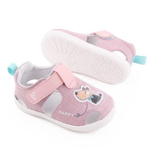 Cartoon Pink Cotton Baby Sandals Shoes 3 - Minitaq baby kids clothes dress