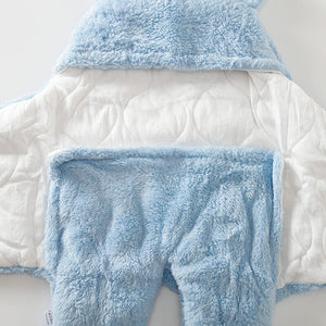 Blue Color Thick Winter Baby Swaddle 5 - Minitaq baby kids clothes dress