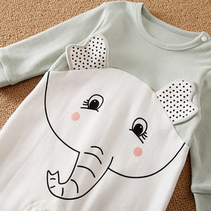 Cute Little Elephant Baby Romper 3 - Minitaq baby kids clothes dress