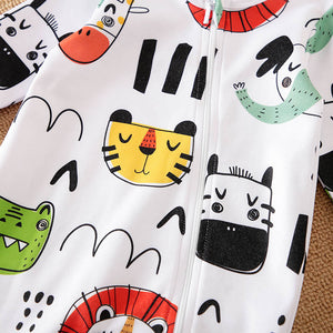 Cute Animal Pattern Baby Romper 4 - Minitaq baby kids clothes dress