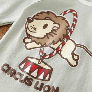 Circus Lion Full Sleeve Baby Romper 3 - Minitaq baby kids clothes dress