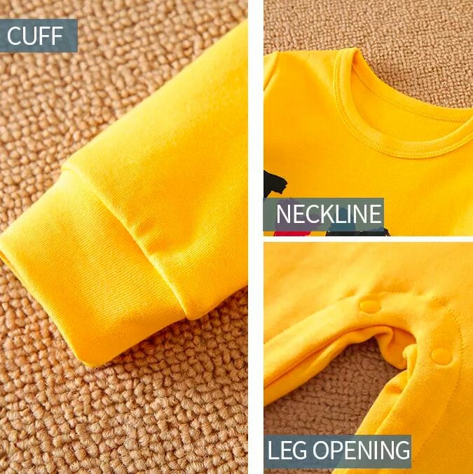 Love Mom And Dad Yellow Baby Romper 4 - Minitaq baby kids clothes dress