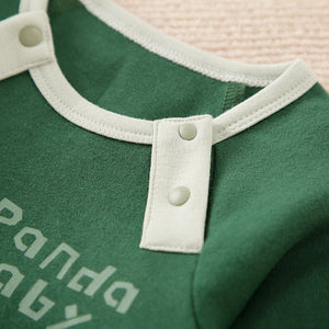 Baby Panda Green Baby Romper 3 - Minitaq baby kids clothes dress