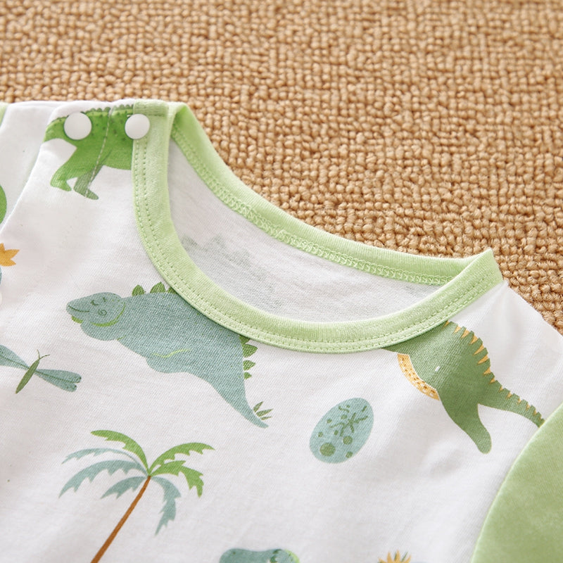 Dino Forest Casual Baby Romper 4 - Minitaq baby kids clothes dress