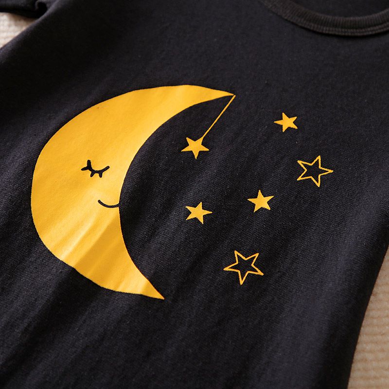 Moon And Stars Dark Baby Romper 3 - Minitaq baby kids clothes dress