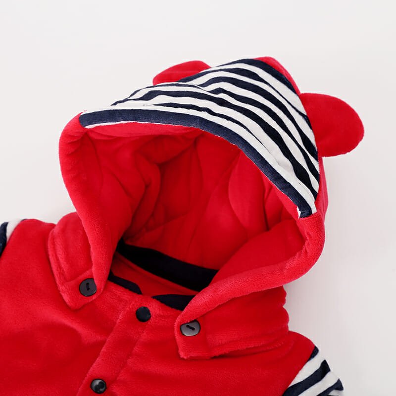 Naughty Monkey Red Winter Romper 4 - Minitaq baby kids clothes dress