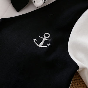 Sailors Anchor Black And White Romper 4 - Minitaq baby kids clothes dress