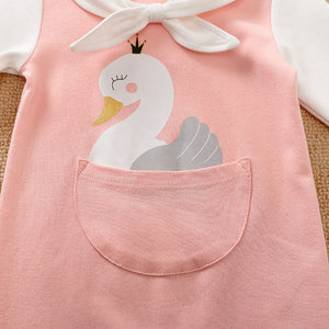 Cute Swan Queen Baby Girl Romper 4 - Minitaq baby kids clothes dress