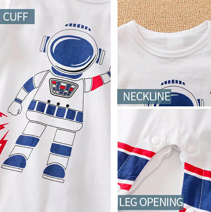 Space Robot Casual Baby Romper With Cap 4 - Minitaq baby kids clothes dress