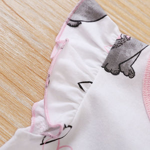 Love Bunny Pattern Baby Girl Romper 3 - Minitaq baby kids clothes dress