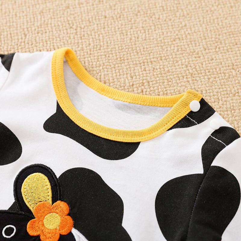 Cute Moo Baby Romper With Cap 3 - Minitaq baby kids clothes dress