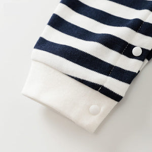 I Love Mama Baba With Dark Blue Stripes 5 - Minitaq baby kids clothes dress