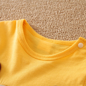 Huggy Bear Yellow Baby Romper 4 - Minitaq baby kids clothes dress