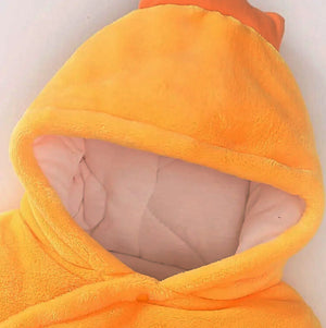 Orange Duck Thick Winter Hooded Romper 6 - Minitaq baby kids clothes dress