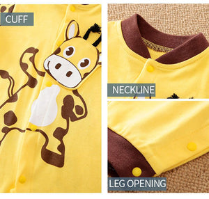 Happy Giraffe Full Sleeve Baby Romper 4 - Minitaq baby kids clothes dress