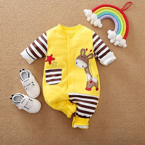 Modern Style Giraffe Baby Romper 1 - Minitaq baby kids clothes dress