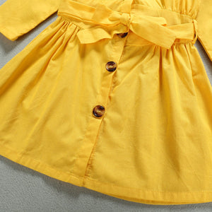 Adorable Yellow Casual Frock 4 - Minitaq baby kids clothes dress