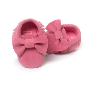 Fancy Pink Tassel Nubuck Baby Shoes 2 - Minitaq baby kids clothes dress