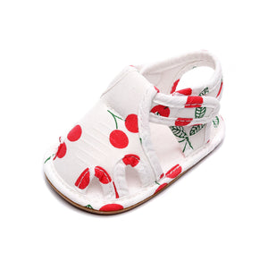 Red Cherry Cotton Summer Baby Shoes 2 - Minitaq baby kids clothes dress