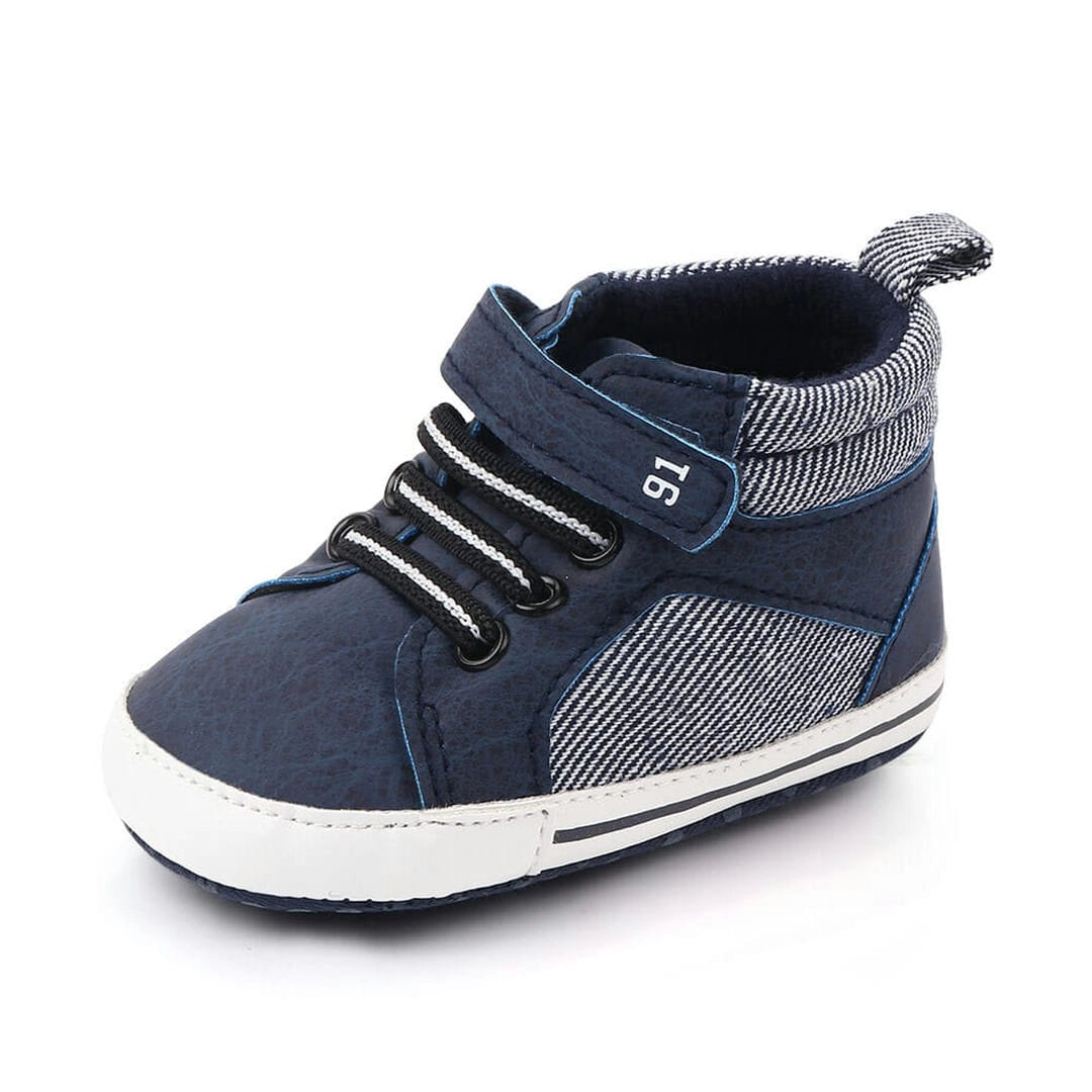 High Top Sneakers Blue Baby Shoes 3 - Minitaq baby kids clothes dress