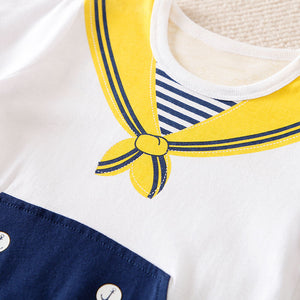 Stylish Sailor Printed Baby Romper 4 - Minitaq baby kids clothes dress