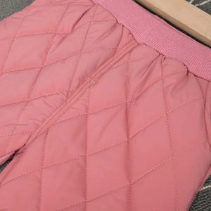 Pink Quilted Puffer N Fur Pocket Style Set - Minitaq baby kids clothes dress