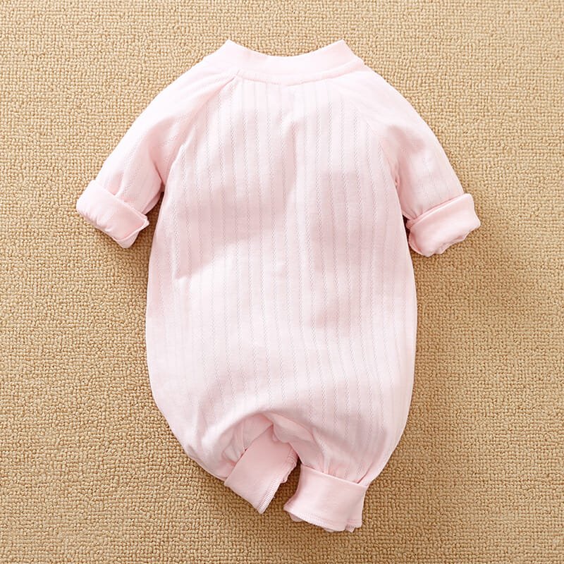 Soft Pink Cotton Baby Girl Romper 7 - Minitaq baby kids clothes dress