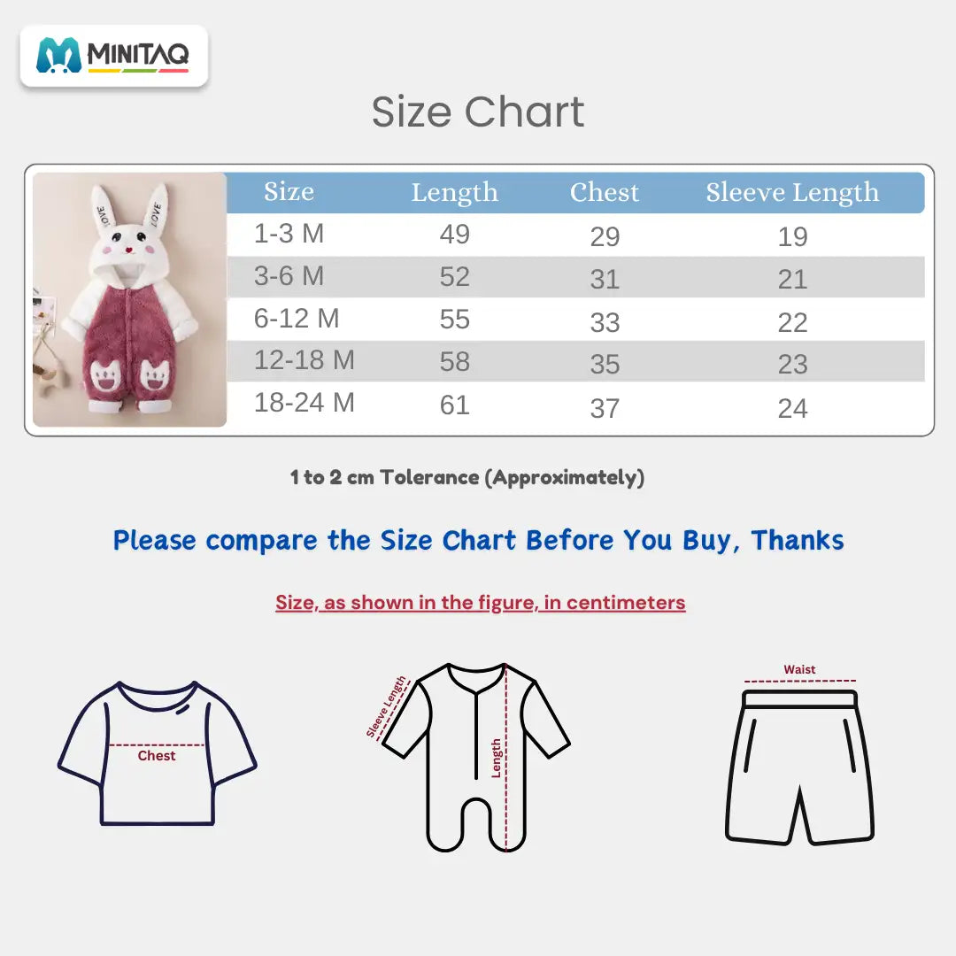 Charming Plum Bunny Hooded Baby Romper 33 - Minitaq baby kids clothes dress