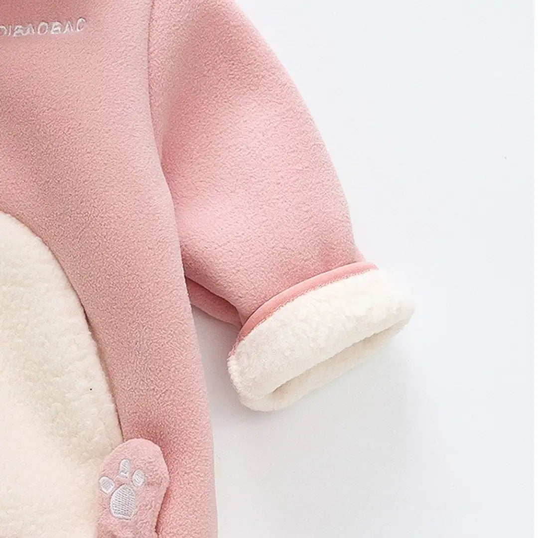 Rabbit Face Zipper Winter Hoodie - Minitaq baby kids clothes dress