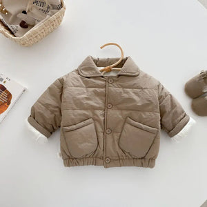 Classic Brown Quilted Kids Jacket - Minitaq baby kids clothes dress