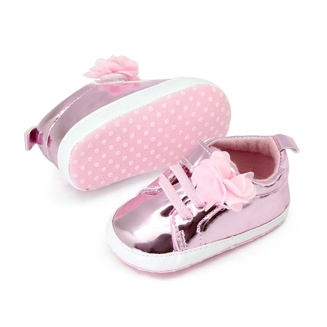 Fancy Pink Shiny Party Baby Girl Shoes 3 - Minitaq baby kids clothes dress